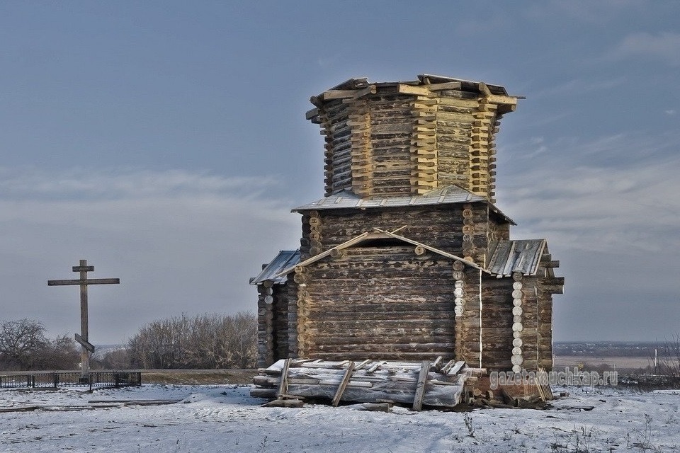 Никольская церковь в процессе строительства
