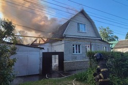 В Мичуринске потушили пожар в частном доме 