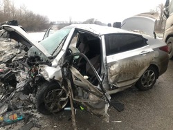 В Ржаксинском округе при столкновении иномарок погибли оба водителя