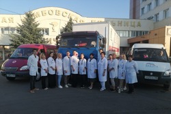 На Тамбовщине автопоезд «Забота» вышел с запасного пути