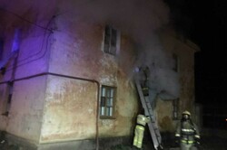 В Тамбове в результате пожара в двухэтажном доме пострадал человек
