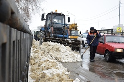 За сутки с тамбовских улиц вывезено более 2100 кубометров снега