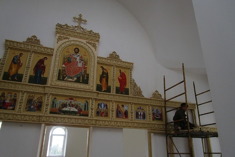 Иконостас для храма Иоанна Богослова в рабочем посёлке Дмитриевка