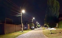 В пригороде Тамбова зажглись новые уличные фонари