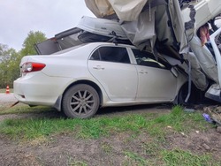 В Рассказовском округе «ГАЗель» влетела под фуру и врезалась в иномарку: водитель погиб