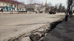 В Мичуринске продолжается масштабная реконструкция главной улицы