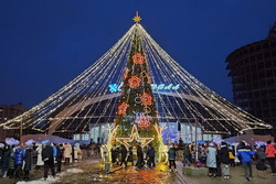 В Тамбовской области одновременно зажгли новогоднюю иллюминацию