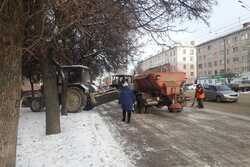 В Тамбове коммунальщики убрали первый снег