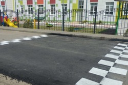 Тамбовские дорожники начали готовить пешеходные переходы у школ к 1 сентября