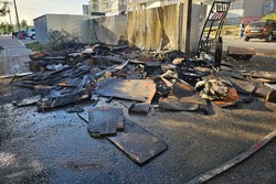 Пять мусорных контейнеров сгорели на улице Пензенской в Тамбове