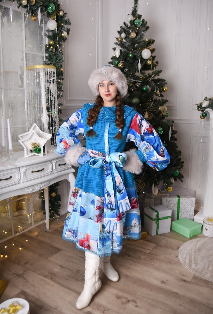 Маргарита Кокорева в костюме Снегурочки