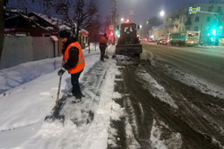В Тамбове за ночь вывезли почти 300 кубометров снега