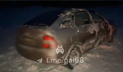 Под Рассказовом улетела в кювет женщина на легковушке 