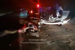 В Тамбовском округе в ДТП погиб мотоциклист 