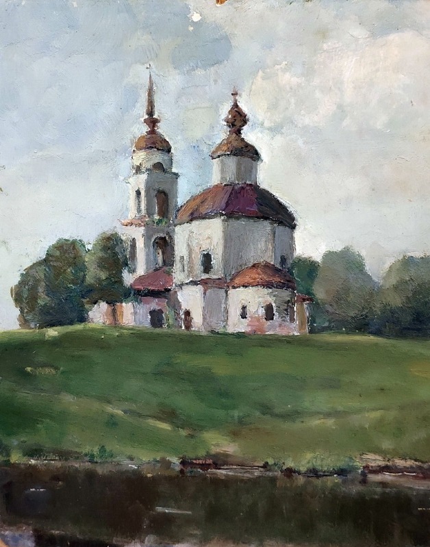 Работа А. Д. Коншина-Рачинского, холст, масло