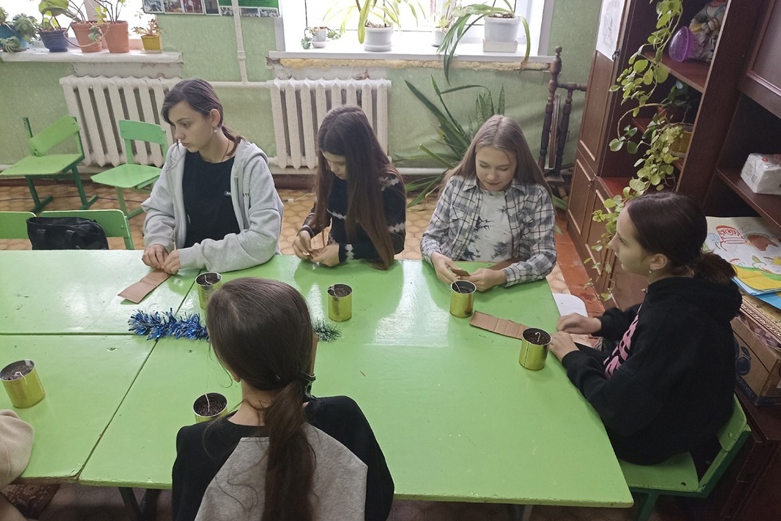 Дети были рады внести свой вклад в большое дело