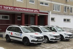 Первомайская ЦРБ приобрела три новых медицинских автомобиля