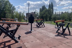 В Тамбове на Покровской открылась спортплощадка с тренажёрами
