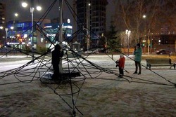 Сквер Боратынского в Тамбове теперь полностью освещён