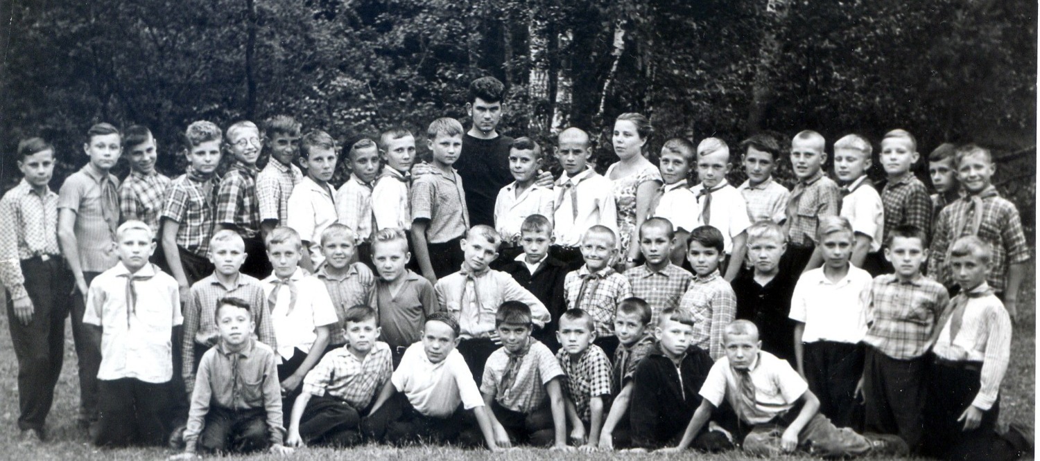 Районный пионерский лагерь в селе Хилково, 1964 год