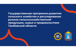 О проведении публичного обсуждения проекта Государственной программы  развития сельского хозяйства и регулирования рынков сельскохозяйственной продукции, сырья и продовольствия Тамбовской области