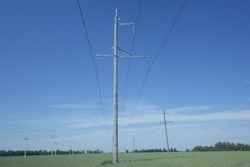 Линии электропередачи в Тамбовской области оснащают опорами нового типа