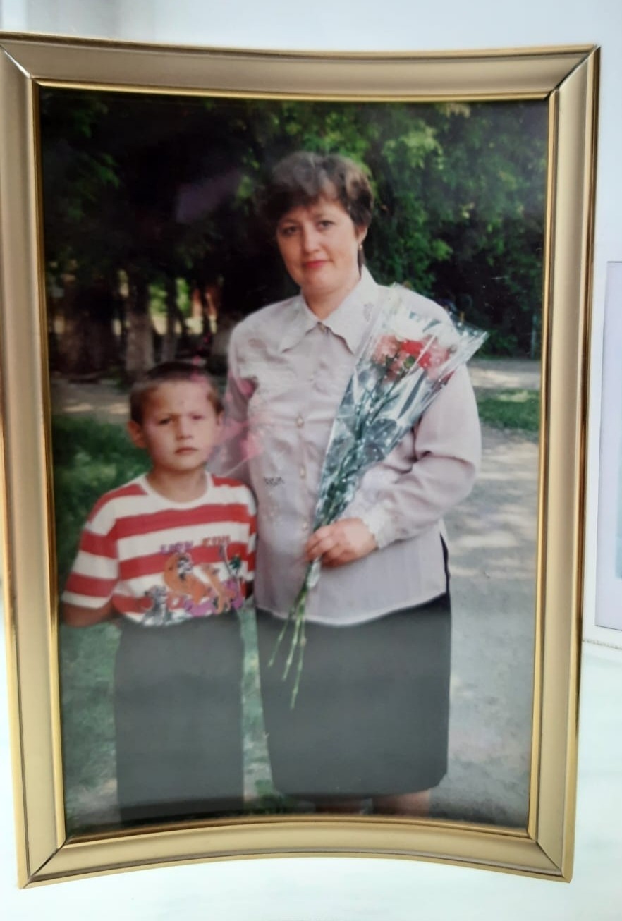 Внук Олег со своей мамой Надеждой
