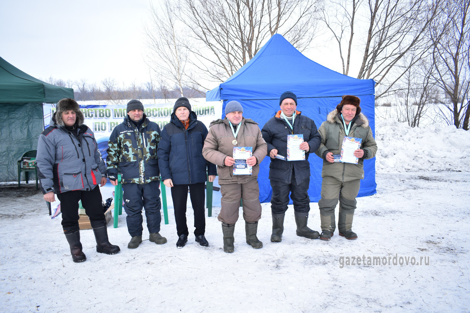 Команда «Приора» во время награждения