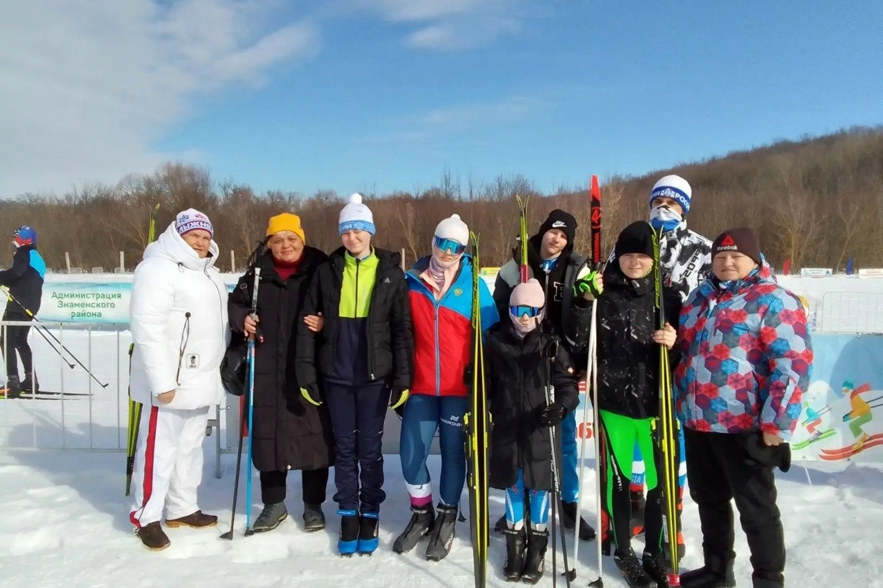 Сборная ДЮСШ на  «Знаменской лыжне»