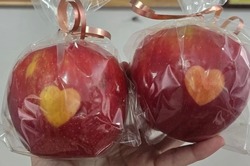 Тамбовский садовод вырастила яблоки с рисунком в форме сердца