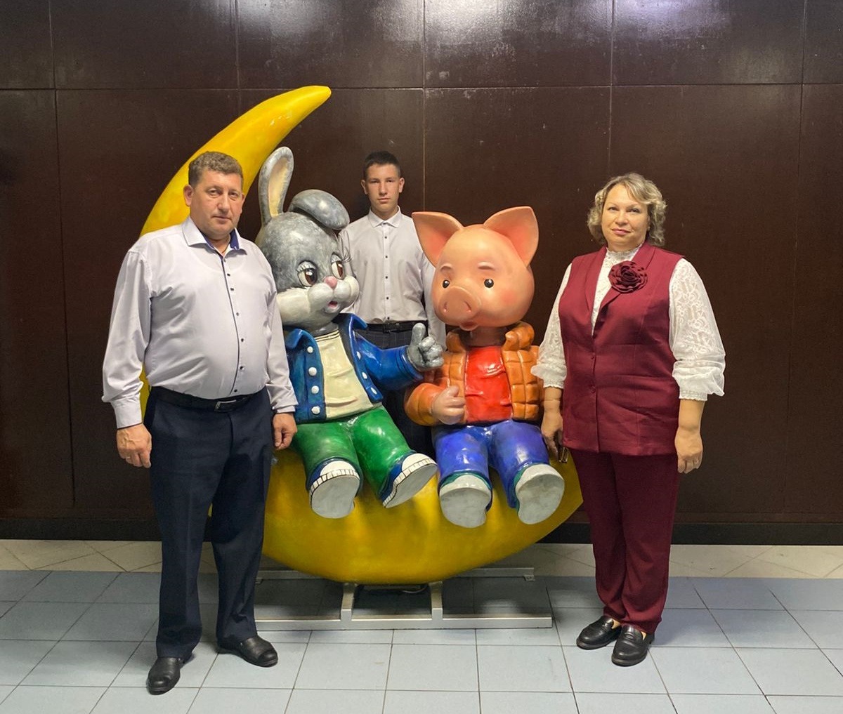 В телецентре с семьёй