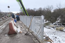 Капремонт моста в Моршанском округе не прерывался в новогодние праздники