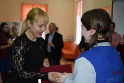 Глава Тамбова Наталия Макаревич приняла участие в акции памяти «Блокадный хлеб»