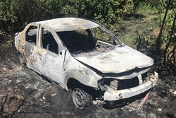 В Ржаксинском районе в горящем авто погиб мужчина