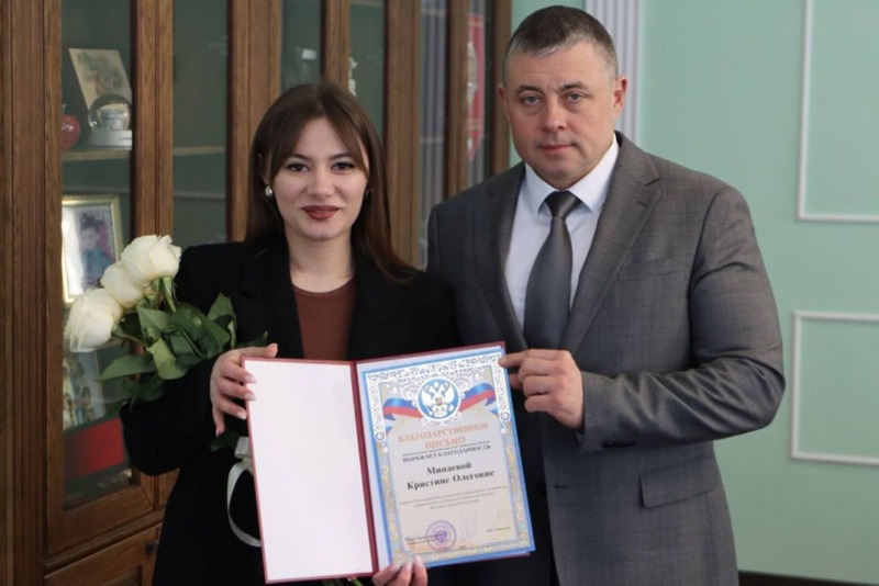 Жительницу Мичуринска наградили за помощь горожанам во время пожара 