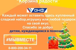 Тамбовчане могут наполнить «корзины радости» для детей в преддверии Нового года