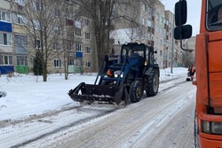 В праздничный день с улиц Тамбова вывезли 2 тысячи кубометров снега