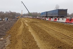 В Моршанском округе продолжается капитальный ремонт моста через реку Разазовка