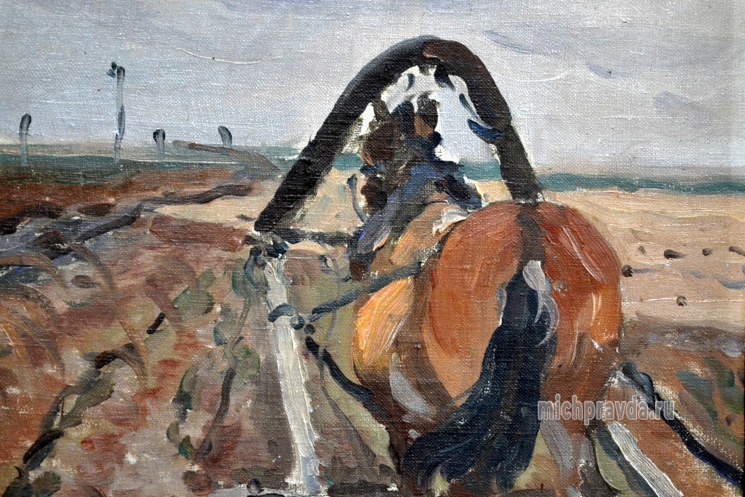 Картина Герасимова «Пашня»