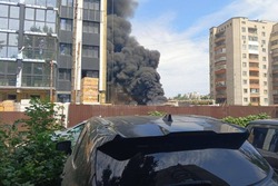 В Тамбове на стройплощадке загорелась бытовка