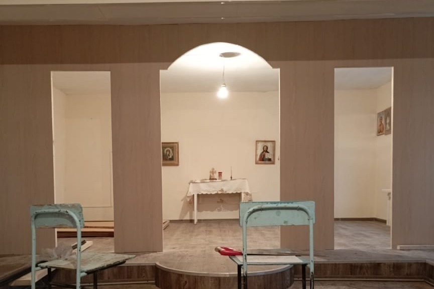 Создание алтарной части храма