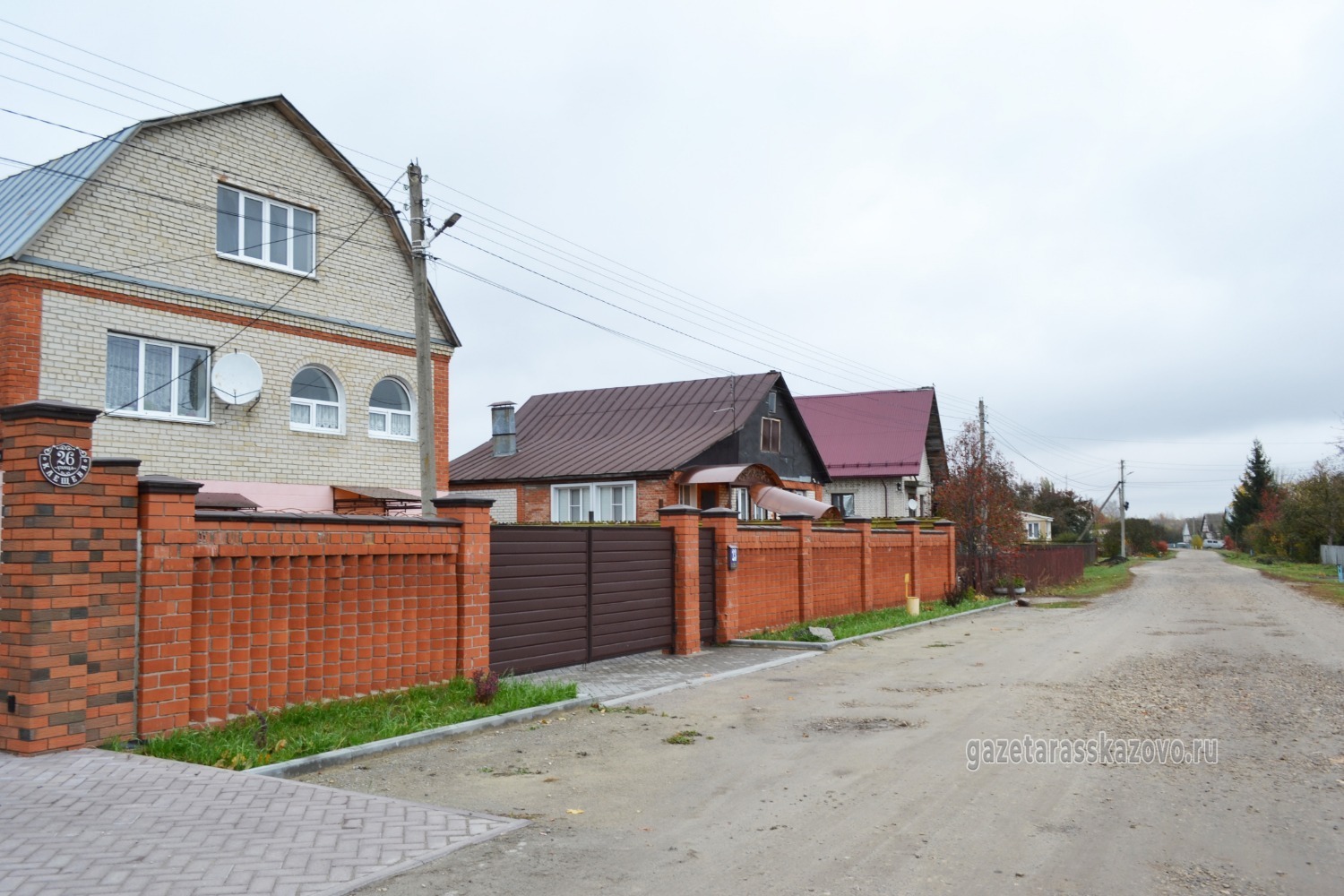 Улица Клещёва в микрорайоне племзавод «Арженка» города Рассказово 