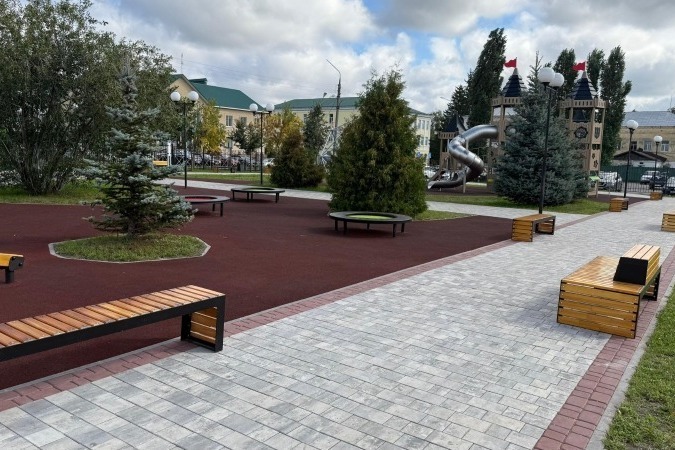 Зелёная площадь в Кирсанове