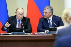 Владимир Путин поддержал идею Вячеслава Володина о корректировки порядка распределения расходов на нацпроекты
