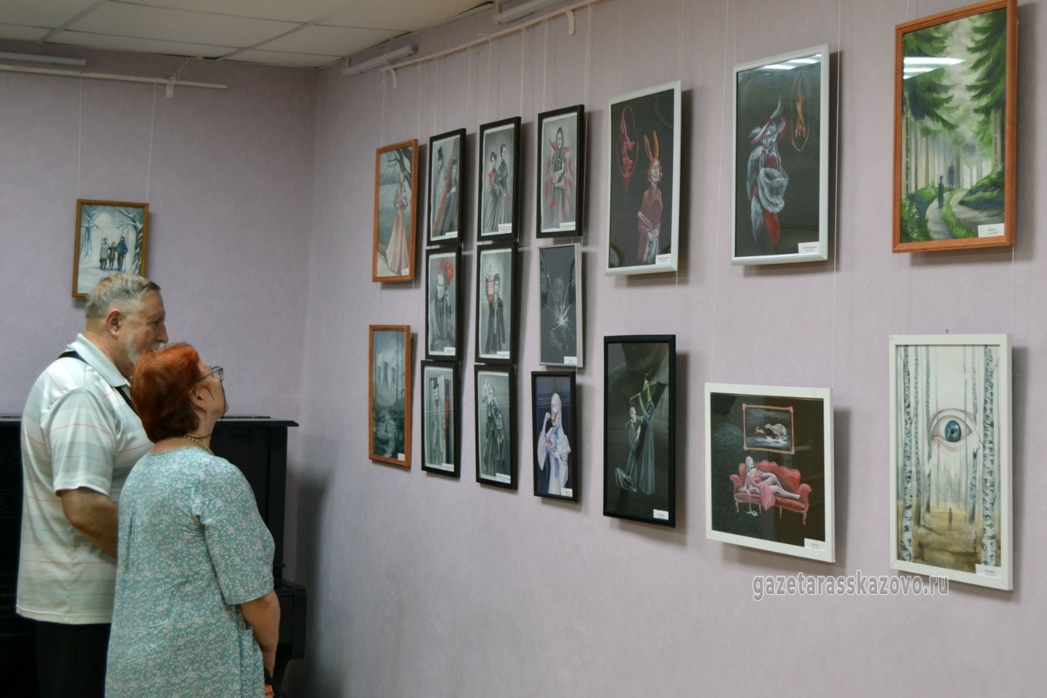 Супруги Носковы посетили выставку «Отражение»