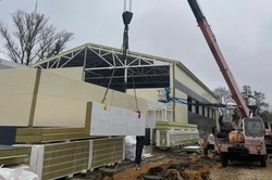 В Тамбове на Рязанской завершается возведение модульного спортивного комплекса 