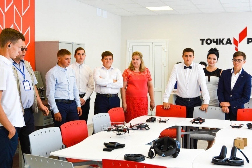 В центре «Точка роста» Нижнеспасской школы используется современное учебное оборудование