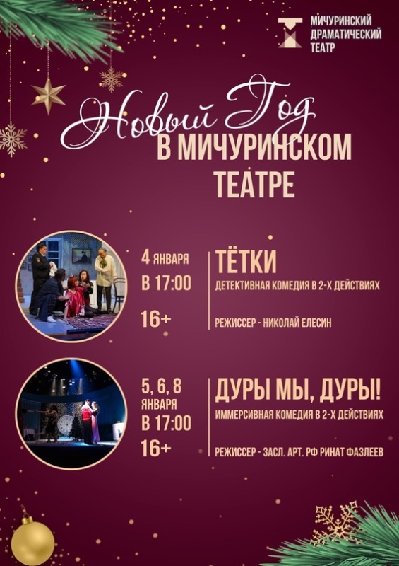 На новогодние праздники Мичуринский драматический театр посетили 14 тысяч зрител