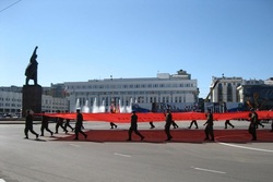 В центре Тамбова ограничат движение транспорта в связи с репетициями парада Победы