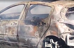 На трассе под Тамбовом сгорела иномарка